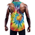 Colorful Tie Dye Print Training Tank Top