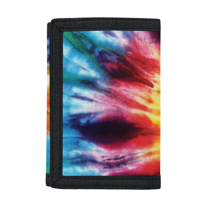 Colorful Tie Dye Print Trifold Wallet