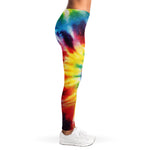 Colorful Tie Dye Print Women's Leggings