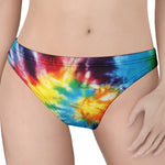Colorful Tie Dye Print Women's Thong