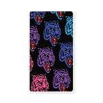 Colorful Tiger Head Pattern Print Baby Crib Sheet