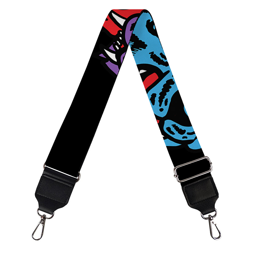 Colorful Tiger Head Pattern Print Bag Strap