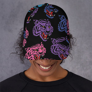 Colorful Tiger Head Pattern Print Baseball Cap