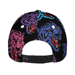 Colorful Tiger Head Pattern Print Baseball Cap