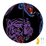 Colorful Tiger Head Pattern Print Basketball