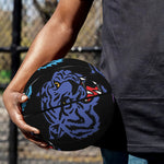 Colorful Tiger Head Pattern Print Basketball