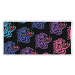 Colorful Tiger Head Pattern Print Beach Towel