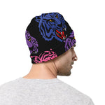 Colorful Tiger Head Pattern Print Beanie