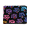 Colorful Tiger Head Pattern Print Bifold Wallet