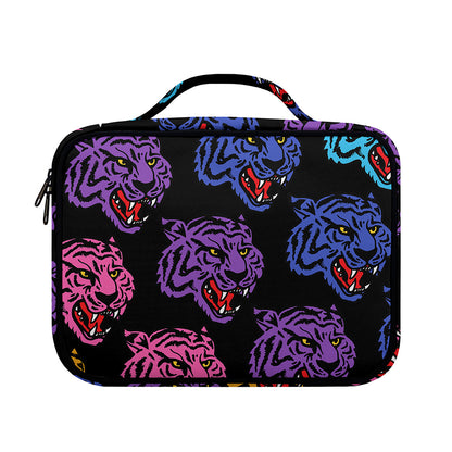 Colorful Tiger Head Pattern Print Briefcase Bible Bag
