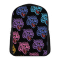 Colorful Tiger Head Pattern Print Casual Backpack