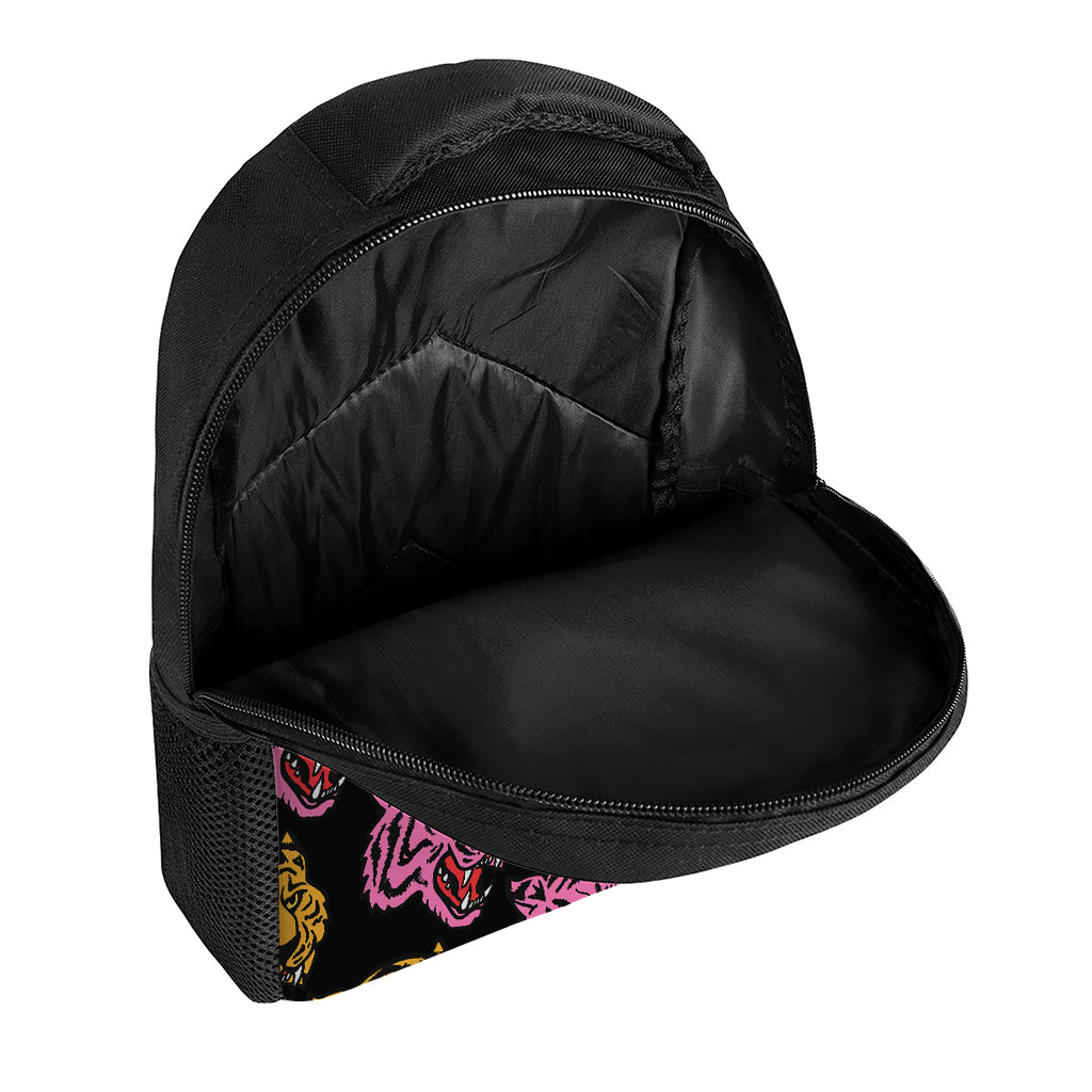 Colorful Tiger Head Pattern Print Casual Backpack