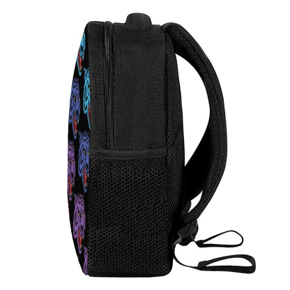 Colorful Tiger Head Pattern Print Casual Backpack