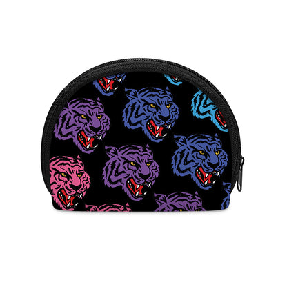 Colorful Tiger Head Pattern Print Coin Purse