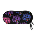 Colorful Tiger Head Pattern Print Glasses Case
