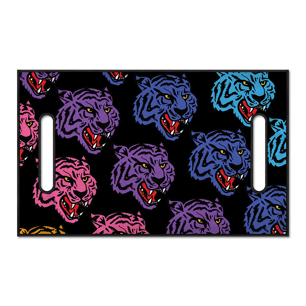 Colorful Tiger Head Pattern Print Golf Cart Seat Cover