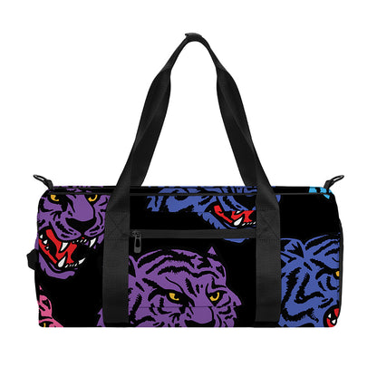 Colorful Tiger Head Pattern Print Gym Bag