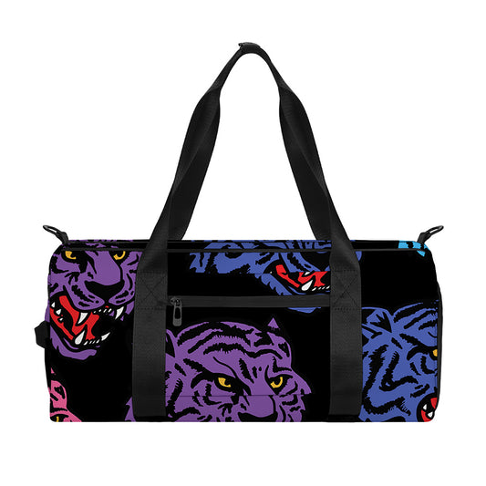 Colorful Tiger Head Pattern Print Gym Bag