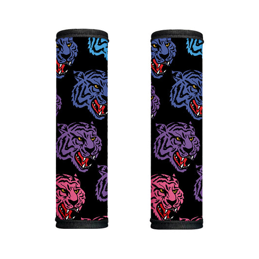 Colorful Tiger Head Pattern Print Handle Covers