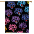 Colorful Tiger Head Pattern Print House Flag