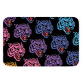 Colorful Tiger Head Pattern Print Indoor Door Mat