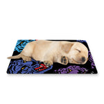 Colorful Tiger Head Pattern Print Pet Cooling Mat Cover