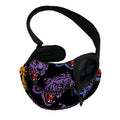 Colorful Tiger Head Pattern Print Pet Sling Carrier