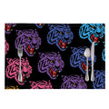 Colorful Tiger Head Pattern Print Placemat