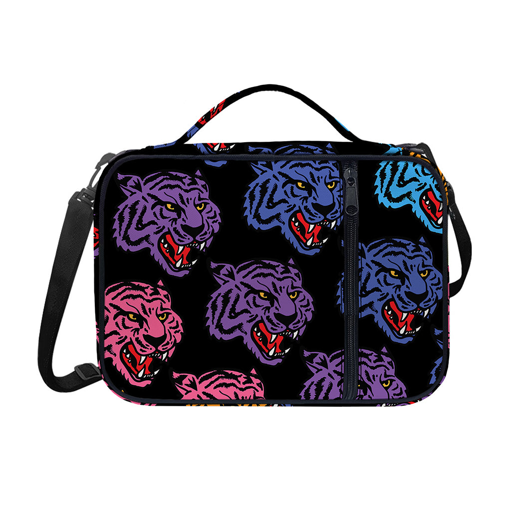 Colorful Tiger Head Pattern Print Shoulder Strap Bible Bag