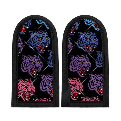 Colorful Tiger Head Pattern Print Skillet Handle Cover