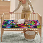 Colorful Tiger Portrait Print Baby Crib Sheet