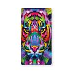 Colorful Tiger Portrait Print Baby Crib Sheet