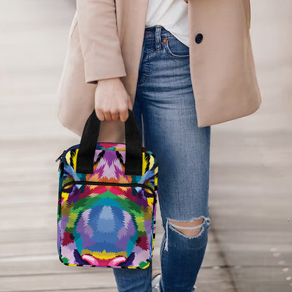 Colorful Tiger Portrait Print Bible Tote Bag