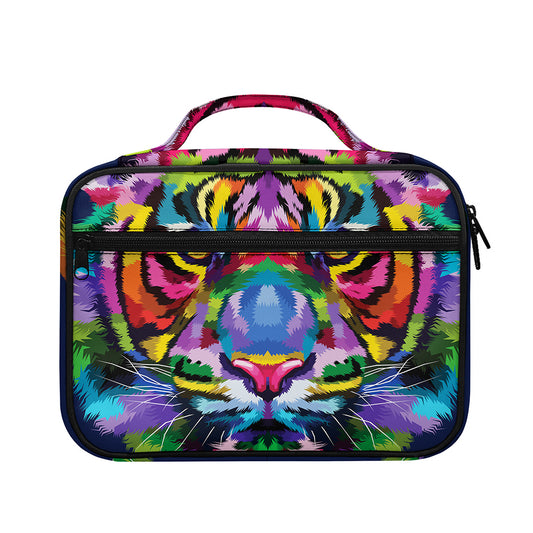 Colorful Tiger Portrait Print Briefcase Bible Bag