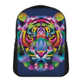Colorful Tiger Portrait Print Casual Backpack