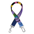 Colorful Tiger Portrait Print Dog Seat Belt