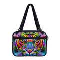 Colorful Tiger Portrait Print Double Strap Bible Bag