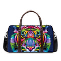 Colorful Tiger Portrait Print Duffel Bag