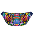 Colorful Tiger Portrait Print Fanny Pack