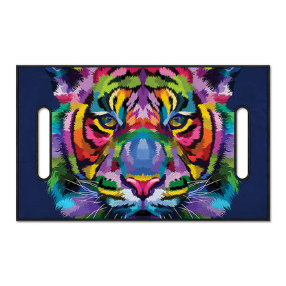 Colorful Tiger Portrait Print Golf Cart Seat Cover