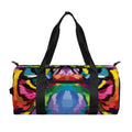Colorful Tiger Portrait Print Gym Bag