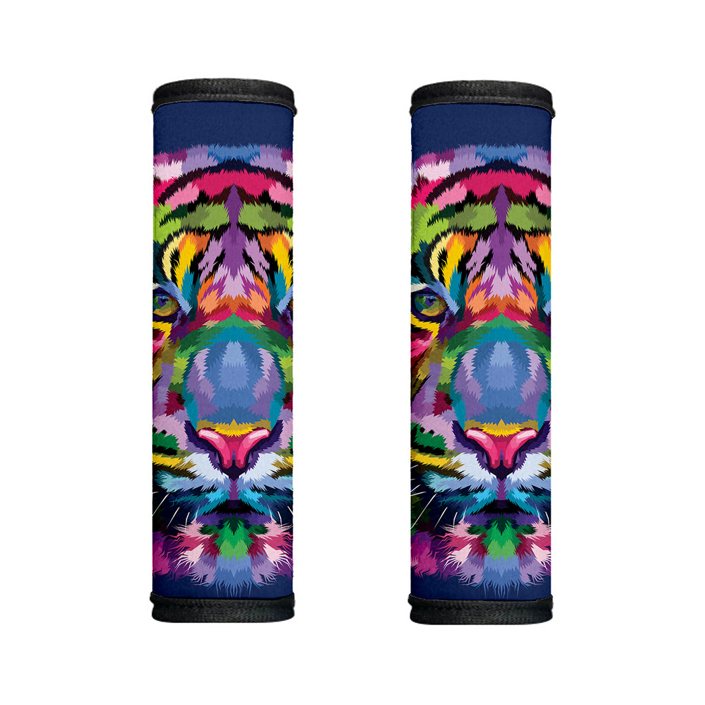 Colorful Tiger Portrait Print Handle Covers