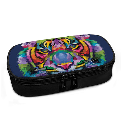 Colorful Tiger Portrait Print Insulin Cooler Travel Case