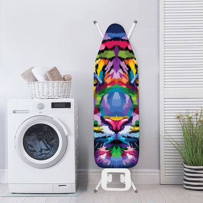 Colorful Tiger Portrait Print Ironing Board Cover