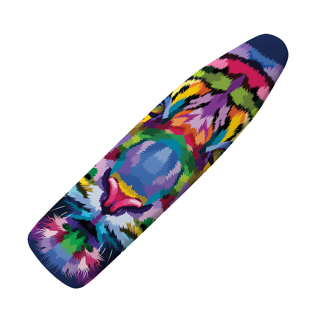Colorful Tiger Portrait Print Ironing Board Cover
