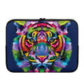 Colorful Tiger Portrait Print Laptop Sleeve