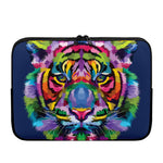 Colorful Tiger Portrait Print Laptop Sleeve