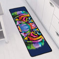 Colorful Tiger Portrait Print Long Kitchen Mat