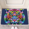 Colorful Tiger Portrait Print Rubber Doormat