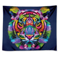 Colorful Tiger Portrait Print Tapestry